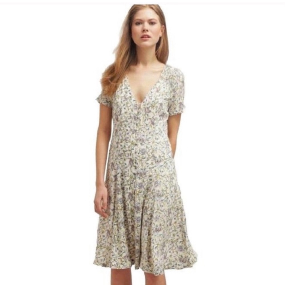 Free People Mystic Magnolia Floral Midi Dress Size 4